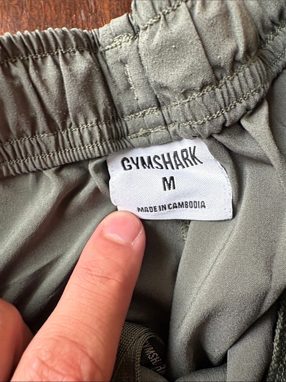 Gymshark Olive Green Athletic Shorts